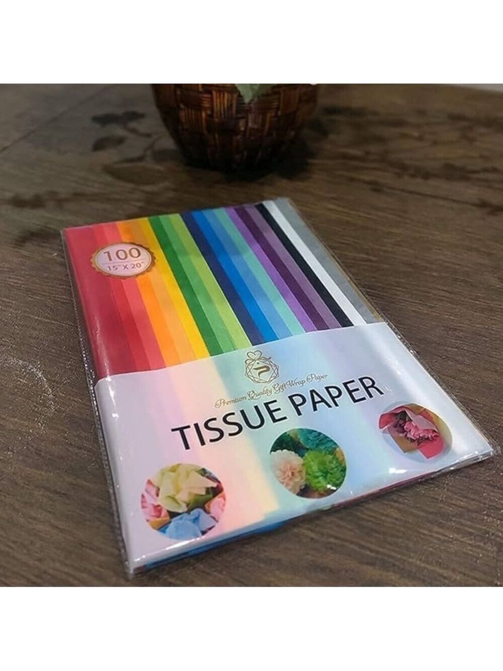 Colorful Tissue Paper Pack - 100 Sheets - Picture 5 of 5
